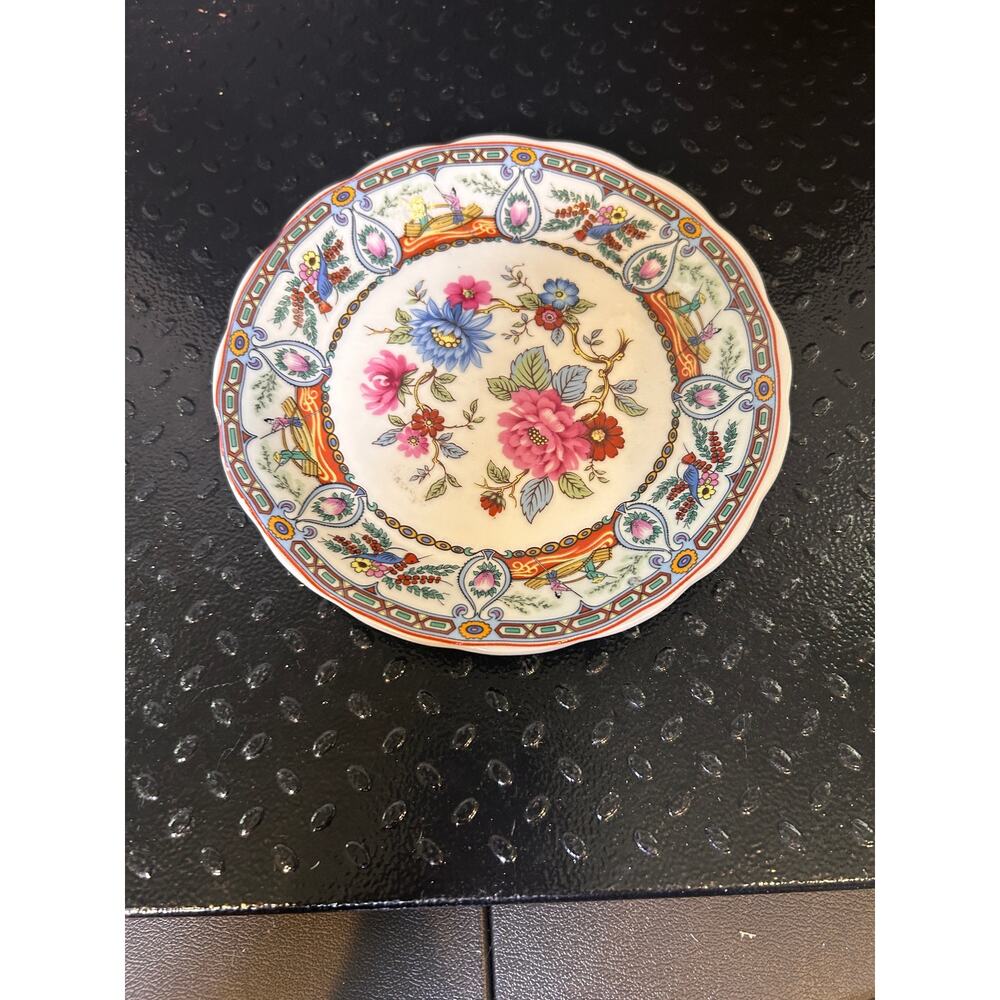 Famile Rose Plate Porcelain Madame de Pompadour RDO De Nerja